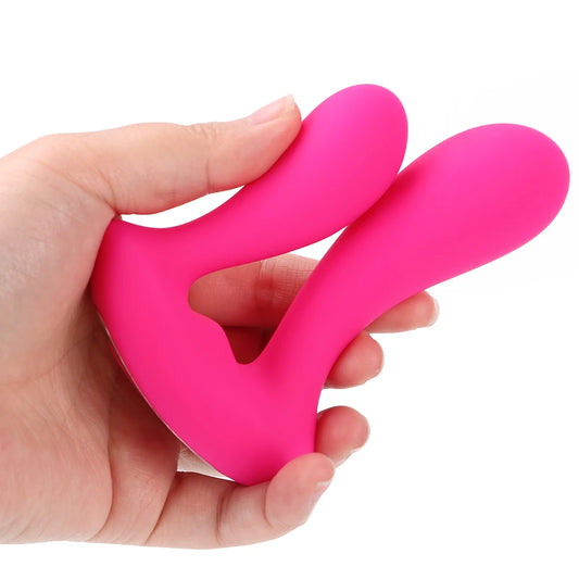 Vibrador doble para lesbianas, consolador doble para mujer, vibrador doble cabeza, vibrador doble penetracion