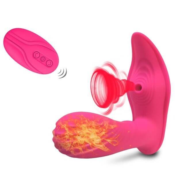 Consolador pequeño con estimulador de clítoris, vibradores pequeño en forma de pene, consoladores en forma de pene con mando a distancia - PARAIRAVENUS.COM