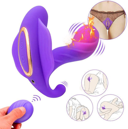 Bragas vibradoras portatiles con control remoto inalámbrico, bragas vibradoras con masajeador de clitoris - PARAIRAVENUS.COM