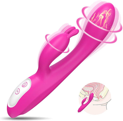 Vibrador con estimulador de clitoris, consolador masturbador estimulador del punto G - PARAIRAVENUS.COM