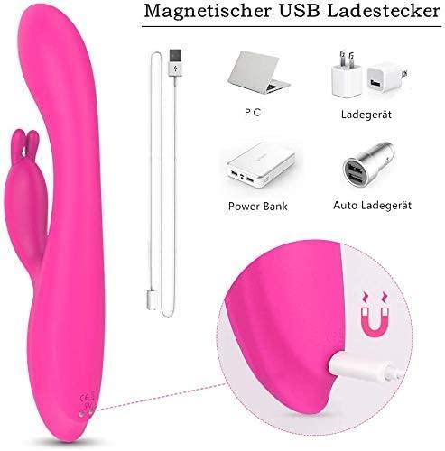 Vibrador con estimulador de clitoris, consolador masturbador estimulador del punto G - PARAIRAVENUS.COM