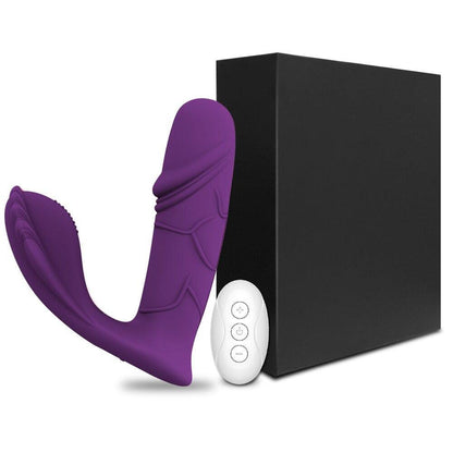 Consolador pequeño con estimulador de clítoris, vibradores pequeño en forma de pene, consoladores en forma de pene con mando a distancia - PARAIRAVENUS.COM