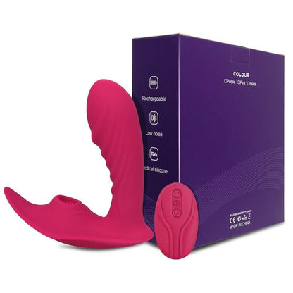 Consolador pequeño con estimulador de clítoris, vibradores pequeño en forma de pene, consoladores en forma de pene con mando a distancia - PARAIRAVENUS.COM