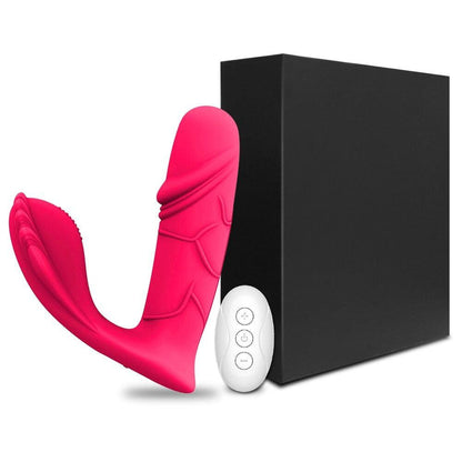 Consolador pequeño con estimulador de clítoris, vibradores pequeño en forma de pene, consoladores en forma de pene con mando a distancia - PARAIRAVENUS.COM