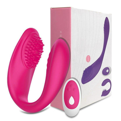 Vibrador para parejas con estimulador clitoridiano - PARAIRAVENUS.COM