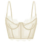 Sujetador moldeador Bralette bordado correa de hombro ajustable - PARAIRAVENUS.COM