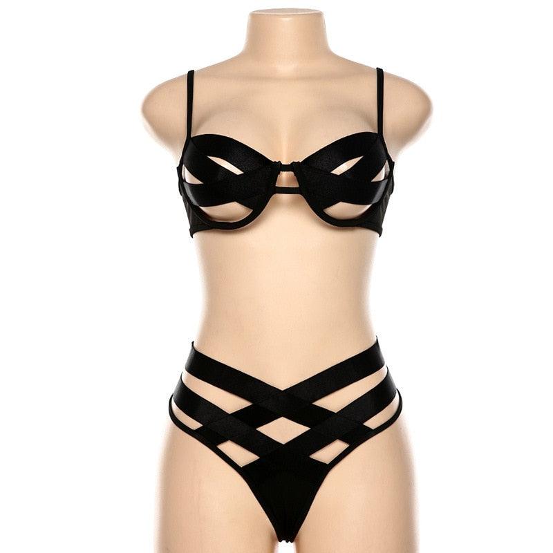 Conjunto de lencería transparente Sexy - PARAIRAVENUS.COM