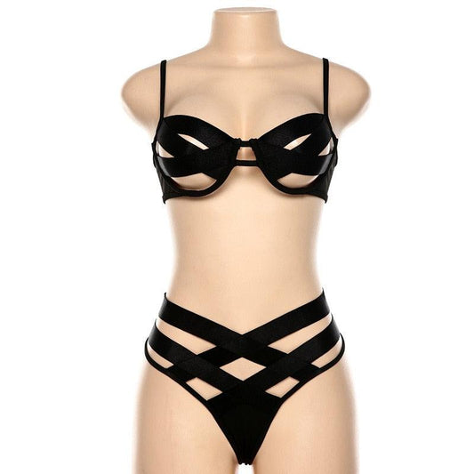 Conjunto de lencería transparente Sexy - PARAIRAVENUS.COM