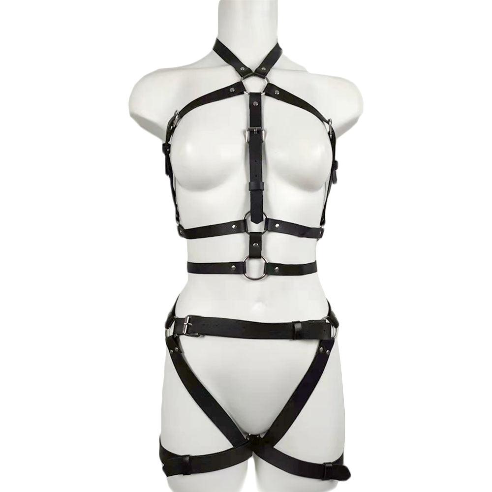 Conjunto gótico de arnés Bdsm - PARAIRAVENUS.COM