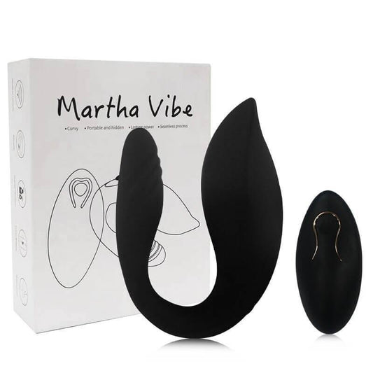 Vibrador de pareja con control remoto, consolador para parejas de doble estimulación con control remoto para parejas - PARAIRAVENUS.COM