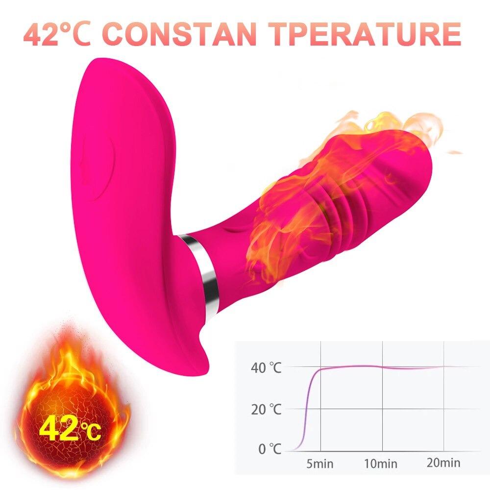 Bragas vibradoras con control remoto y estimulador de clítoris, consolador sexual para mujeres con vibrador control remoto - PARAIRAVENUS.COM