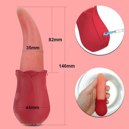 Lengua vibradora para clítoris, consolador con lengua para el clítoris, satisfyer con lengua - PARAIRAVENUS.COM