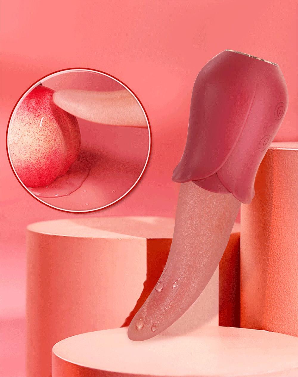 Lengua vibradora para clítoris, consolador con lengua para el clítoris, satisfyer con lengua - PARAIRAVENUS.COM