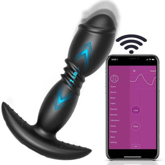 Vibradores anales masculinos con app para el móvil, jueguetes sexuales para satisfacer a los hombres - PARAIRAVENUS.COM