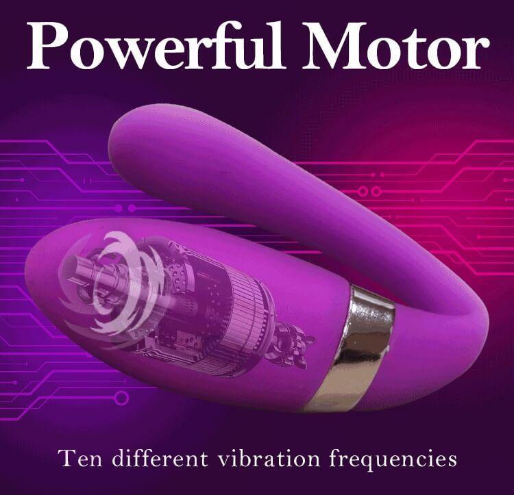 Vibrador de pareja con control remoto, consolador para parejas de doble estimulación con control remoto para parejas - PARAIRAVENUS.COM