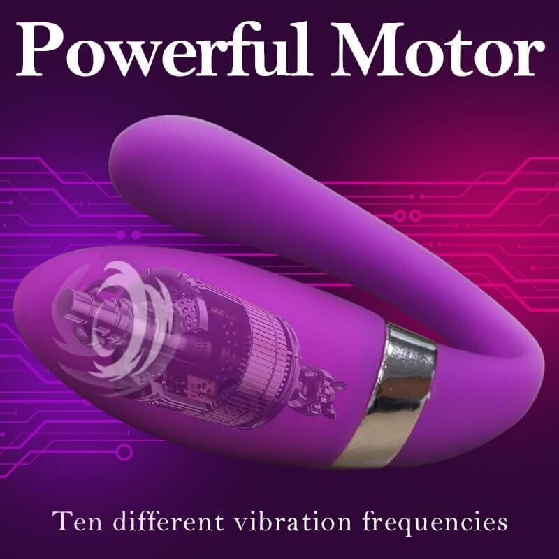 Vibrador de pareja con control remoto, consolador para parejas de doble estimulación con control remoto para parejas - PARAIRAVENUS.COM