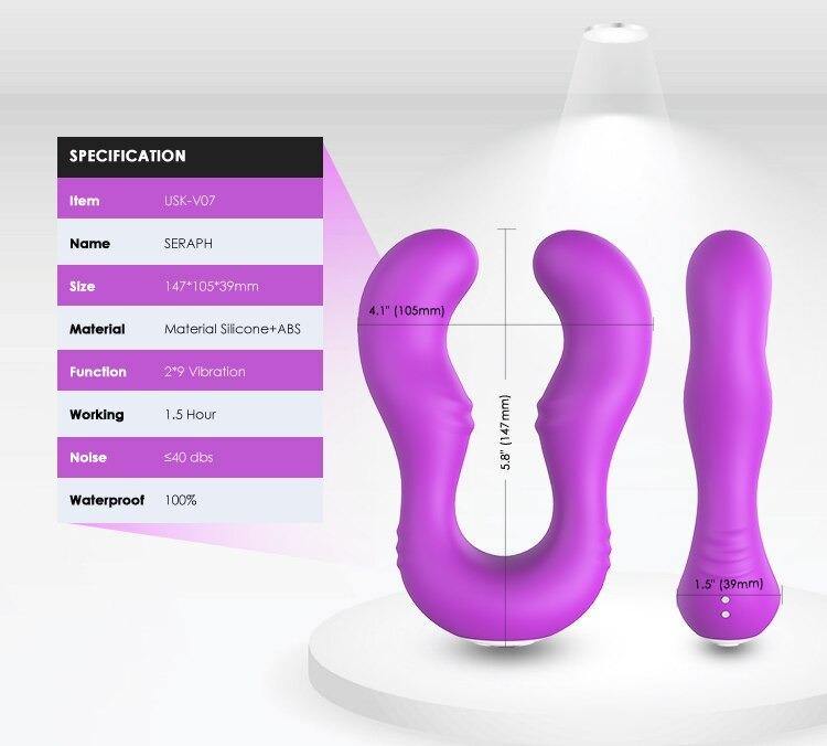 Consolador de doble penetración para mujer con mujer, vibrador de doble cabeza para parejas - PARAIRAVENUS.COM