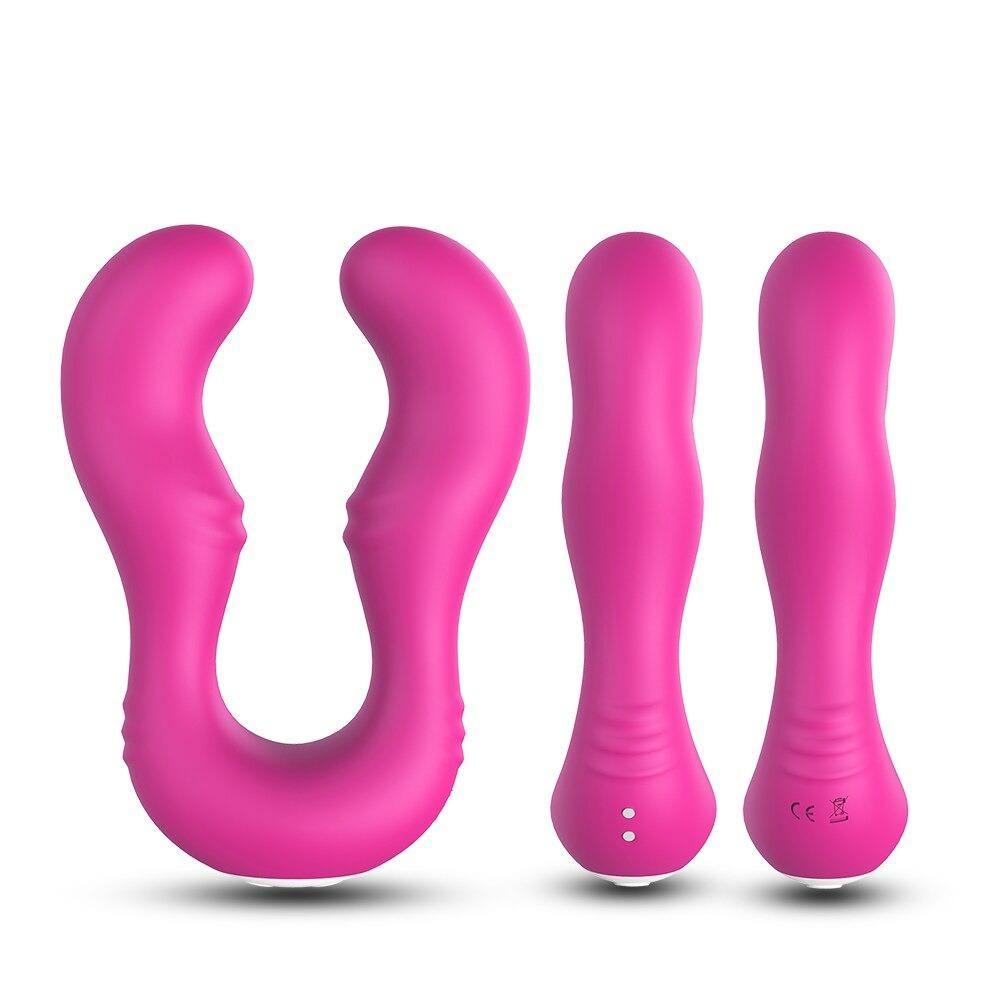 Consolador de doble penetración para mujer con mujer, vibrador de doble cabeza para parejas - PARAIRAVENUS.COM