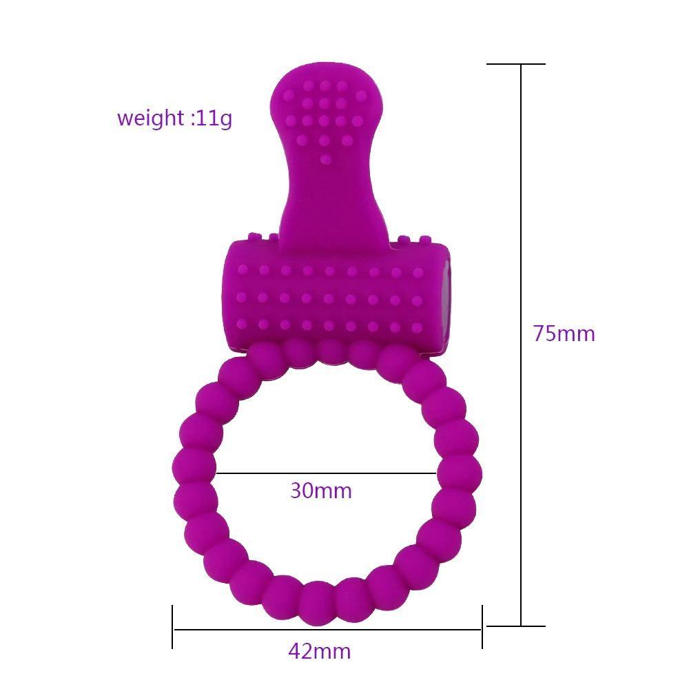 Anillo retardador de eyaculacion con vibrador, anillo para pene con masajeador de clitoris - PARAIRAVENUS.COM