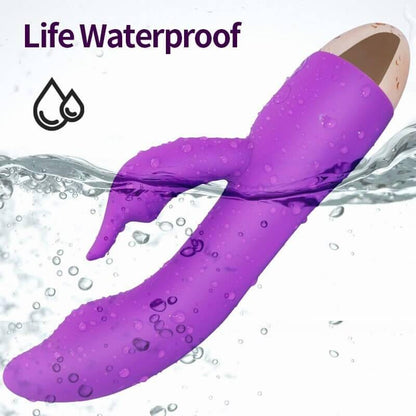 Consolador con dedo vibrante estimulador de clitoris, vibrador con estimulador del punto G - PARAIRAVENUS.COM